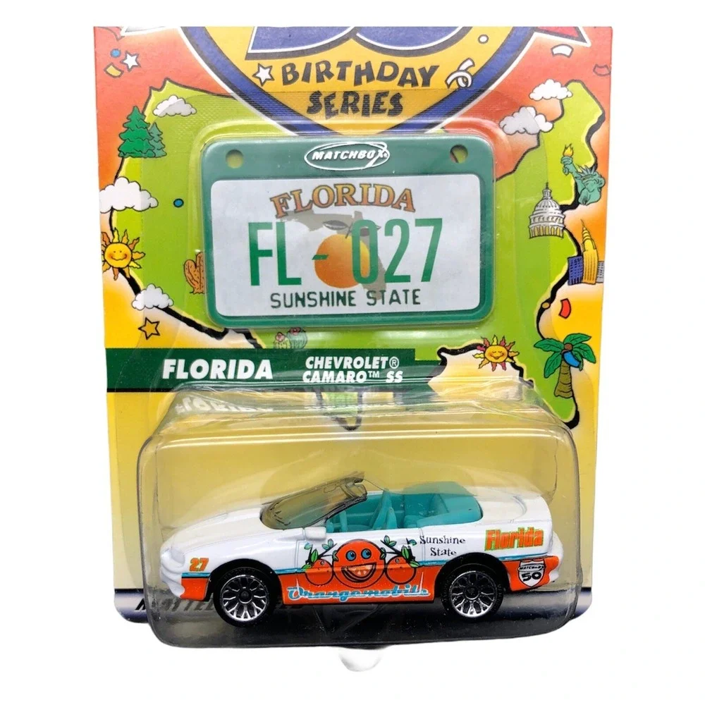 Matchbox Across‎ America 50th Florida Chevrolet Camaro SS Convertible Car 1/64